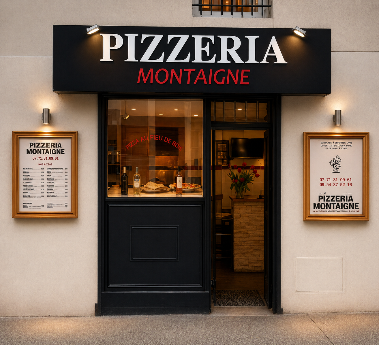 Pizza artisanale Pizzeria Montaigne